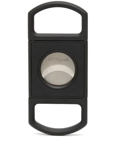 St Dupont Matte-finish Cigar Cutter In Black