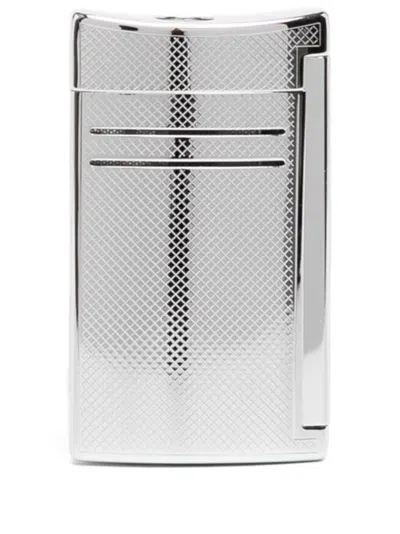 St Dupont Maxijet Chrome-finish Lighter In Gray