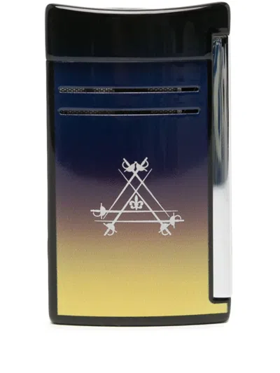 St Dupont Maxijet Montecristo La Nuit Lighter In Silver