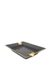 St Dupont Monogram Decorative Tray In Schwarz