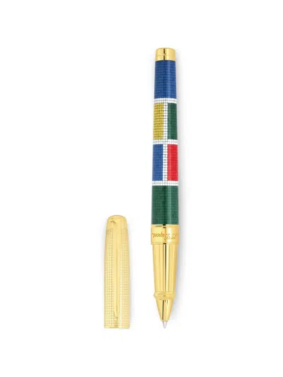 St Dupont Mosaic Eternity Kugelschreiber In Gold