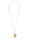 St Dupont Diamond Head Lighter Necklace In Gold