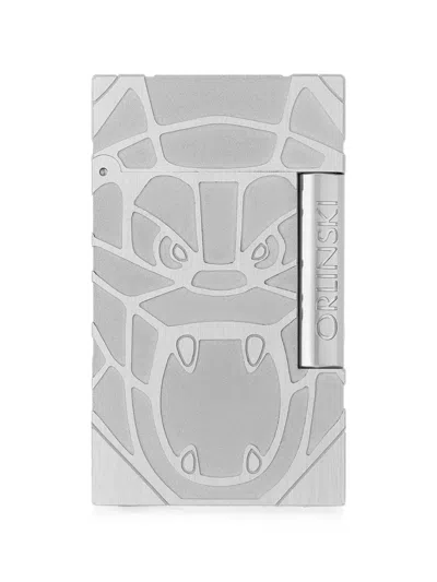 St Dupont Orlinski Palladium-finish Lighter In Gray