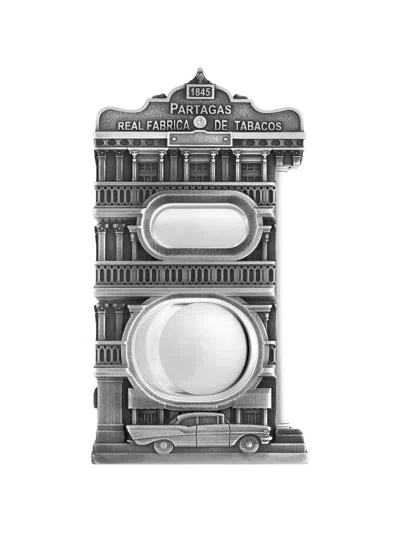 St Dupont Palladium Building Smoking Kit In Silver