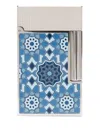 St Dupont Patterned Lighter In Blue