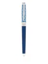 St Dupont Patterned Rollerball Pen In Blue