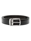 St Dupont Reversible Belt In Schwarz