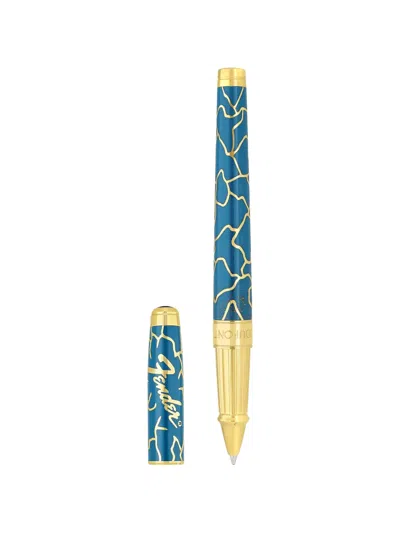 St Dupont Rollerball Pattern Pen In Blue