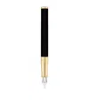 St Dupont D-initial Fountain Pen In Black