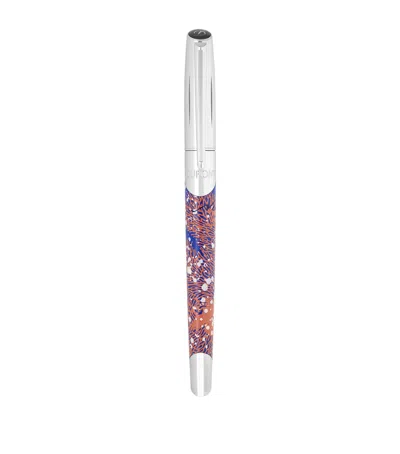 St Dupont Defi Millenium Rollerball Pen In Silver