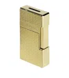 St Dupont S. T. Dupont Diamond-point Biggy Lighter In Gold