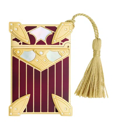 St Dupont Haute Creation Maharani Lighter In Red