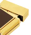St Dupont S. T. Dupont Ligne 2 Cling Padrón Lighter In Brown