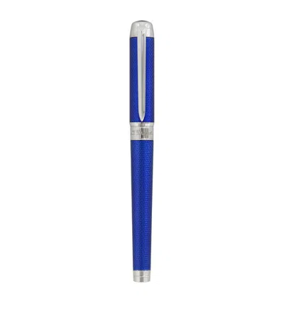 St Dupont Line 2 Eternity Xl Fountain Pen In Blue