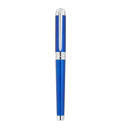 St Dupont Line 2 Eternity Xl Rollerball Pen In Blue