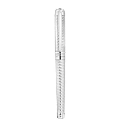 St Dupont Line 2 Eternity Xl Rollerball Pen In Metallic