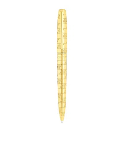 St Dupont Line D Eternity Monogram 1872 Ballpoint Pen In Gold