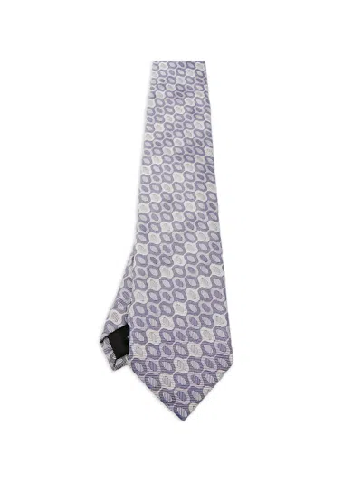 Pre-owned St Dupont Silk Tie In Purple