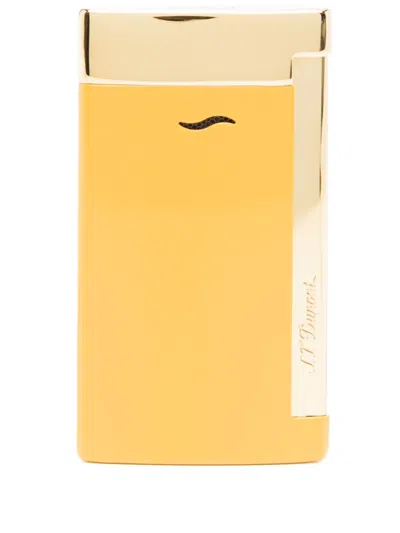 St Dupont Slim 7 Chrome Lighter In Yellow