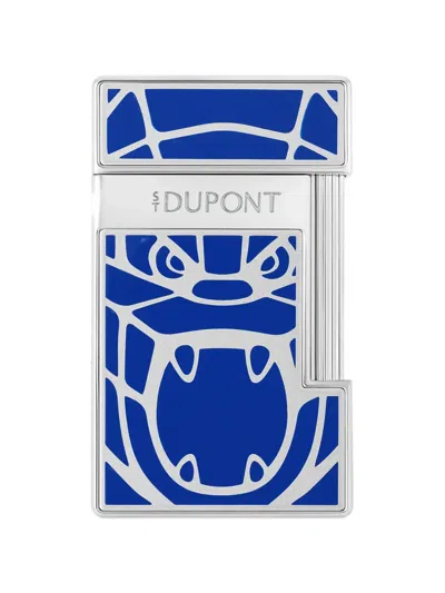 St Dupont Slimmy Lighter In Blue