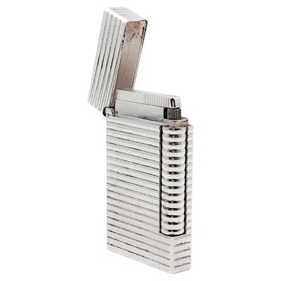 Pre-owned St Dupont S.t. Silver Dupont Briquet De Poche Gas Lighter
