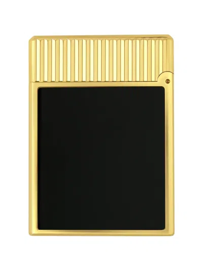 St Dupont Vertical Line Lighter In Gold
