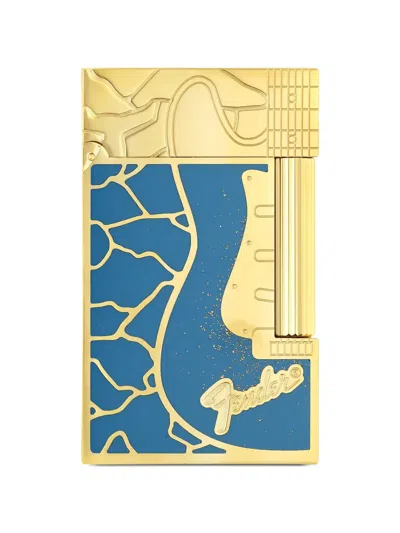St Dupont X Fender Ligne 2 Lacquered Lighter In Gold