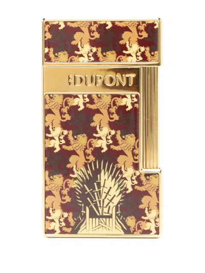 St Dupont X Game Of Thrones Slimmy Lighter In Gold