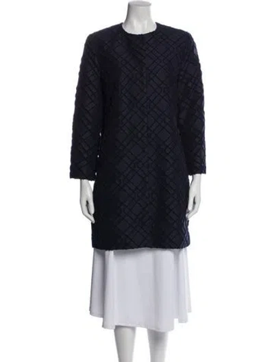 Pre-owned St. Emile Faux Fur Coat In Blue