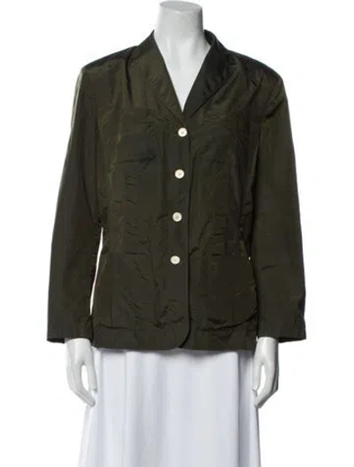 Pre-owned St. Emile Nylon Utility Jacket In Green