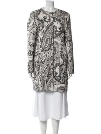 Pre-owned St. Emile Paisley Print Coat In Multi