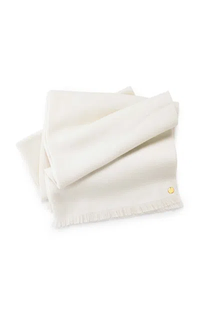St. Frank Baby Alpaca Throw Blanket In White