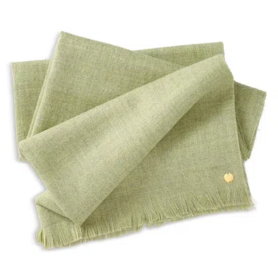 St. Frank Baby Alpaca Throw Blanket In Green