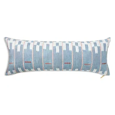 St. Frank Chambray Lattice Baule Decorative Pillow, 15l X 40w