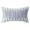 ST. FRANK CHAMBRAY LATTICE BAULE DECORATIVE PILLOW, 16L X 26W