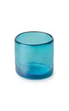 St. Frank Glass Tumbler In Turquoise