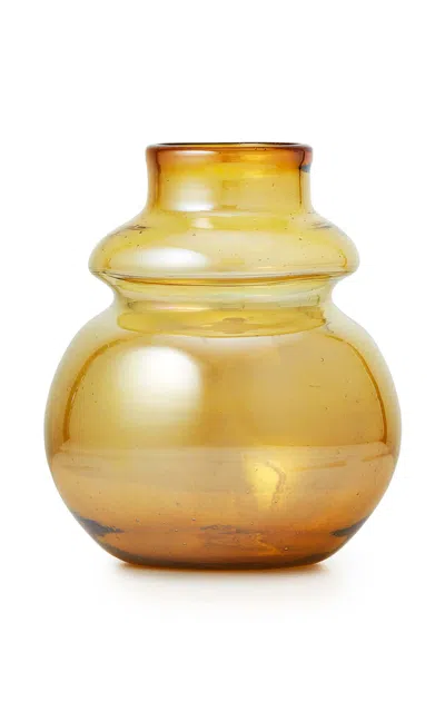 St. Frank Hourglass Vase In Gold