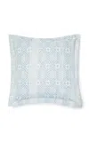 St. Frank Muong Light Star Cotton Percale Sham Set In Light Blue