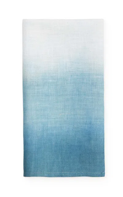 St. Frank Ombré Linen Napkin In Blue