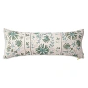 St. Frank Sage Ribbon Suzani Decorative Pillow, 15l X 40w In Sage