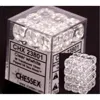 St-hobby Chessex Translucent Clear & White D6 Dice Block
