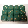 St-hobby Opaque 12 Dice 16 Mm. D6 Dusty Green & Copper