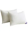 St. James Home 2 Pack Soft Knit Silver Duck Nano Feather Pillows In White