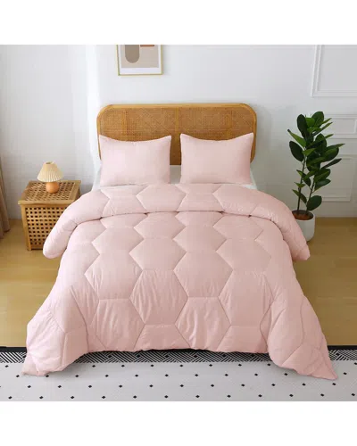 St. James Home Better Style Honeycomb Comforter Set In Pink