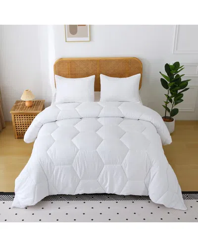St. James Home Better Style Honeycomb Comforter Set In White