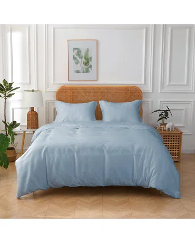 St. James Home Better Style Honeycomb Duvet Set In Blue