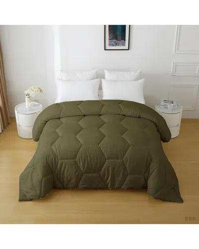 St. James Home Better Style Oversized Honeycomb Comforter Insert In Gray