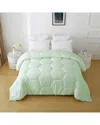 St. James Home Better Style Oversized Honeycomb Comforter Insert In Green