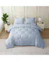 St. James Home Better Style Oversized Honeycomb Comforter Set In Blue