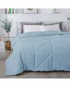 St. James Home Chevron Stitch Down Alternative Comforter In Blue